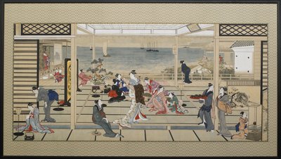 Festa notturna a Dozo Sagami da Kitagawa Utamaro